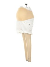 A Glow size 14 maternity shorts white boyfriend short B2