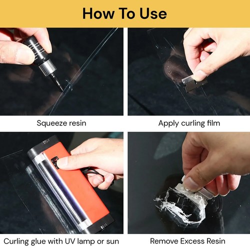 Repair Glass Windshield Kit Window Crack Car Tool Screen Resin Phone Glass Tool - Picture 7 of 11