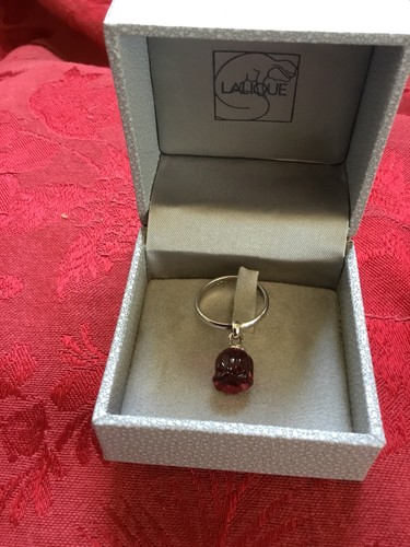 NIB FLAWLESS Exquisite LALIQUE Crystal BAGUE MUGUET Red LILY LILLY BELL RING 52 - Picture 4 of 6