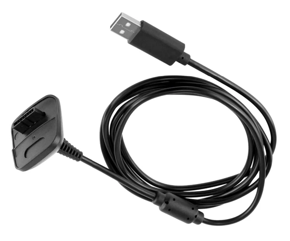 Cavo Filo USB per Ricarica Caricabatteria Controller Gamepad Xbox 360 Wireless - Immagine 2 di 3