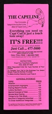 1990s Capeline Cape Cod Massachusetts Telephone Guide Vintage Travel Brochure MA
