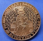 Gold Plated Examples of Classic British Coins Crown Sized Last Ones!
