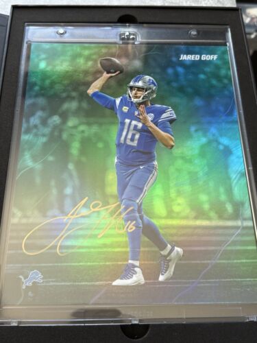 2024 FANATICS EMANATE Jared Goff AUTO 1/1 Iridescent DETROIT LIONS NFL Signed