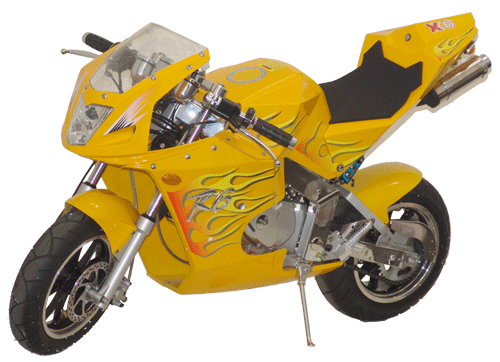 Volante motor 2 tiempos AB 49CC X-1,X-2,X-8 BICICLETA DE BOLSILLO OJO DE GATO, APC CHOPPER - Imagen 5 de 7