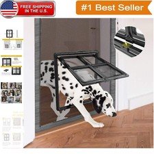 Durable 12x16 Magnetic Pet Door for Dogs/Cats - Automatic Closing Screen Access