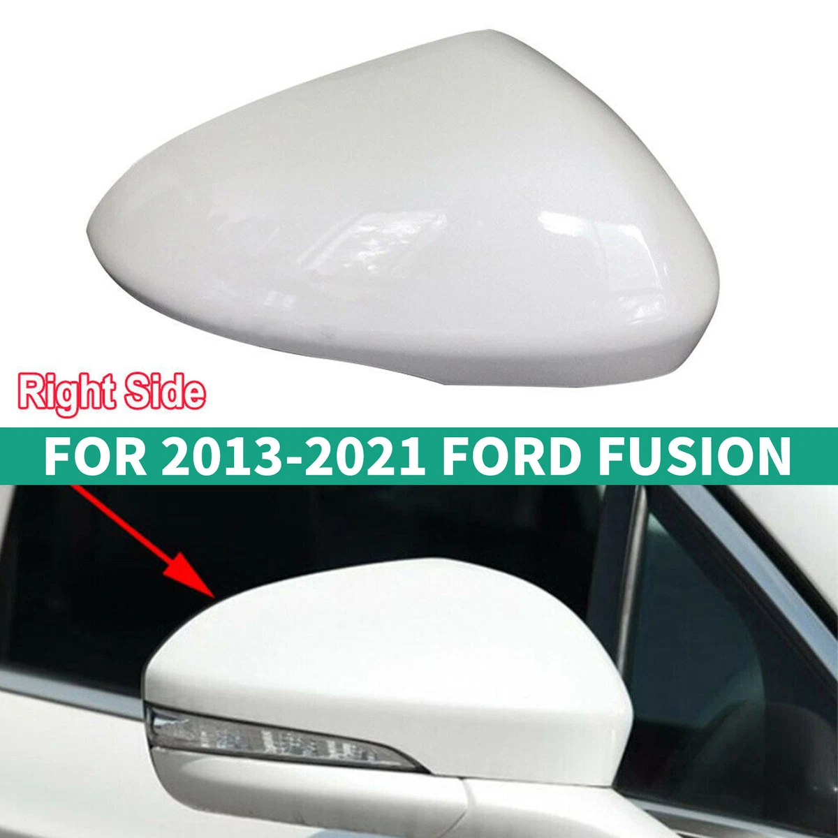 Right Passenger Side View Mirror Cover Skull Cap for For 2013 2021