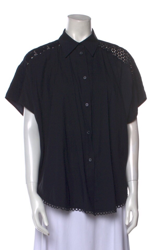 Stella McCartney oversized button front shirt wit… - image 2