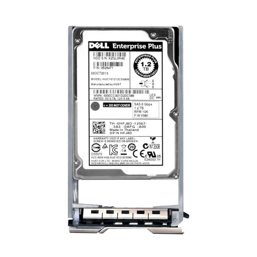 Disque Dur Dell 0HFJ8D HFJ8D HUC101212CSS600 1.2TB 10000U/Min 64MB SAS-2 2.5 " - Afbeelding 3 van 3