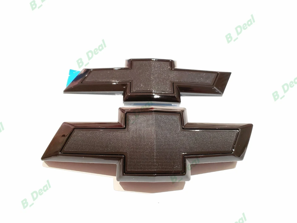 Rejilla delantera puerta trasera emblemas pajarita negro brillante Chevrolet Camaro 2016-2022 Foto 3 de 4