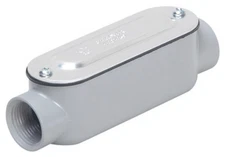 (2) HUBBELL RACO EAC-2CG Threaded Oval Electric Conduit Body Type C 3/4 in.