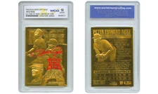 1996 PETE ROSE Bleachers 23KT Gold Card Signature Series LTD 4256 - GEM MINT 10