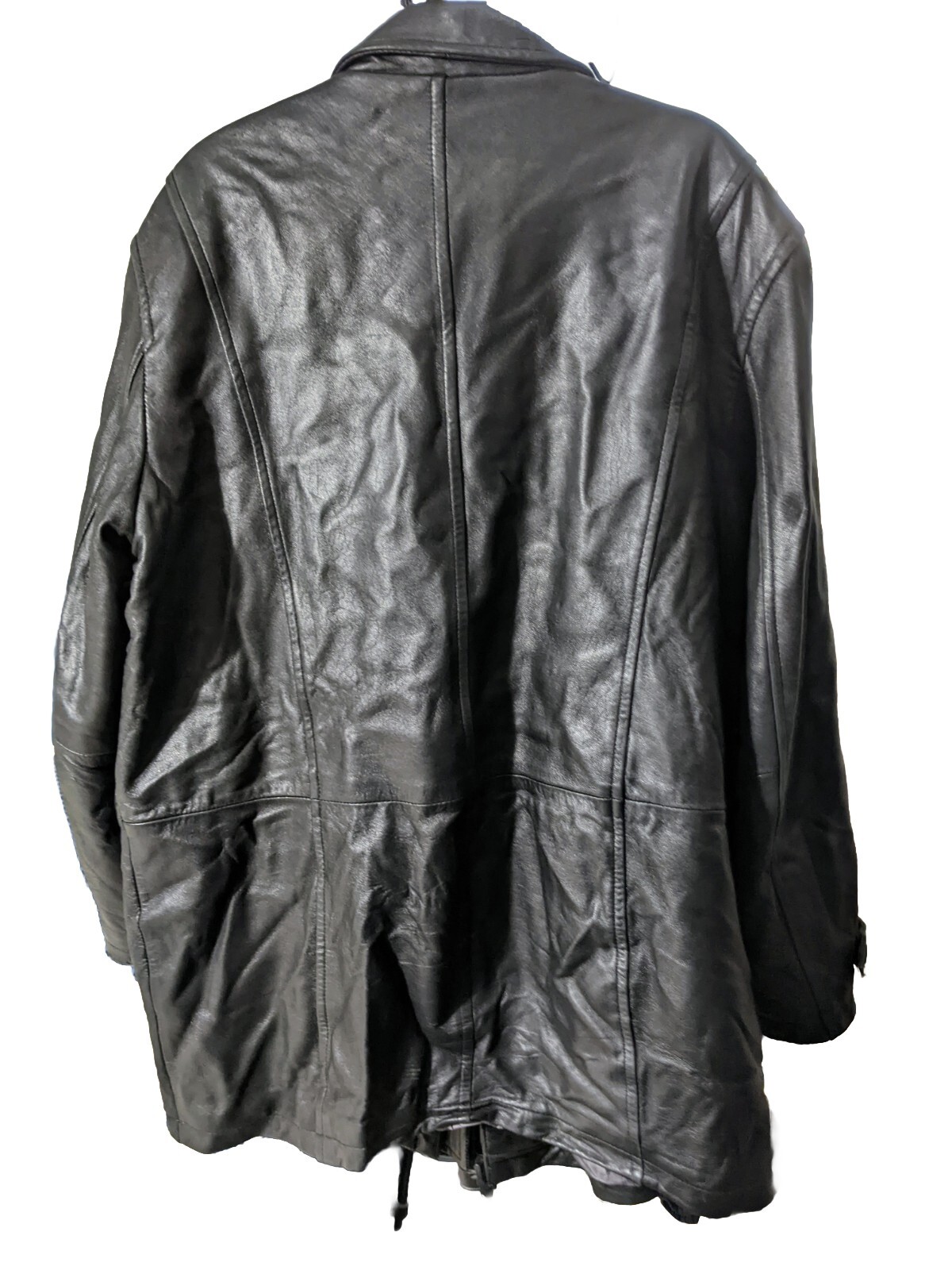 Men's Izod Jacket Black Leather Classic jacket. Size … Gem