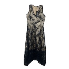 Angvns Women’s Sexy Sleeveless Bodycon Waisted Tea Length Dress