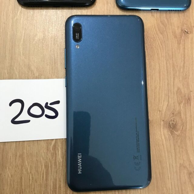 Genuine Huawei Y6 Pro 2019 MRD-LX1 rear battery cover back frame Blue Grade B Genuine Huawei Y6 Pro 2019 MRD-LX1 rear battery cover back frame Blue Grade B