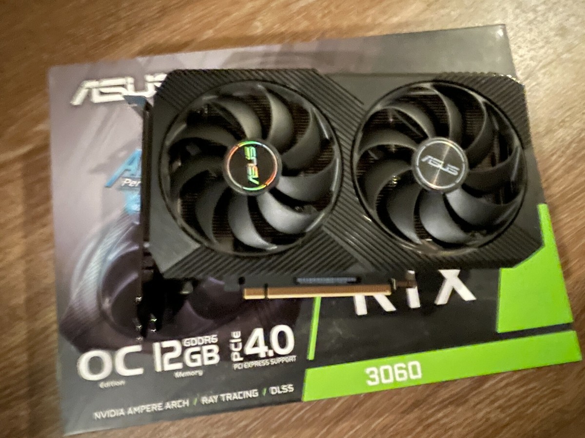ASUS GeForce RTX 3060 12GB GDDR6 PCI E 4.0 Graphics Card ASUS GeForce RTX 3060 12GB GDDR6 PCI E 4.0 Graphics Card