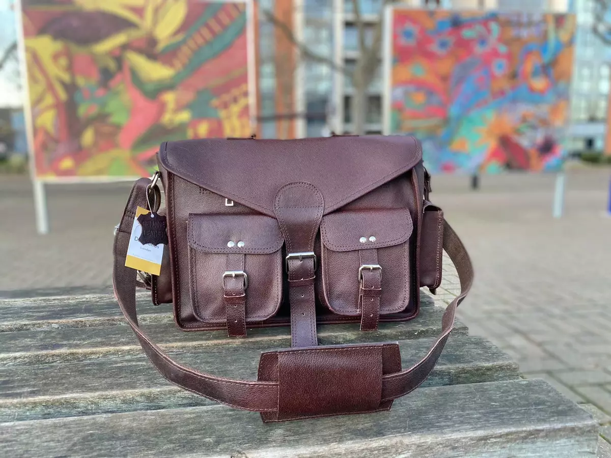 Original leather shop laptop bag