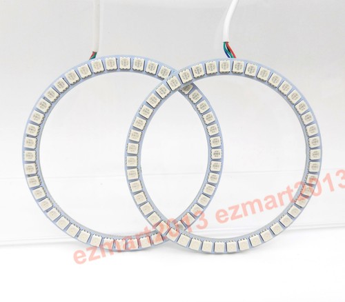 Para Nissan Máxima 09-15 Faro RGB Halo Anillo Luz LED Ojo de Ángel Diente Azul - Imagen 11 de 21