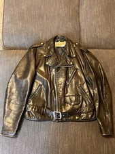 Perfecto By Schott NYC Leather Motorcycle Jacket (approx 21.5” X 22” Size M)