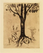 Life and Death Edvard Munch 1902 Art Print – Symbolist Etching