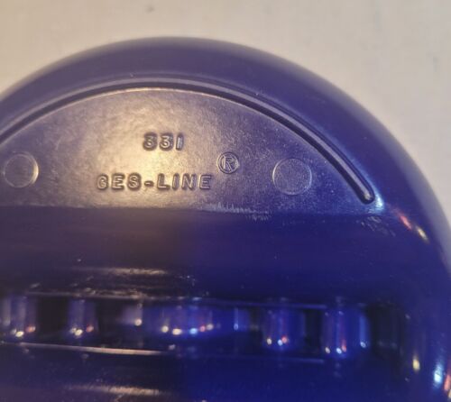 Posacenere vintage GES-LINE #331 melamina metà secolo blu reale plastica ottime condizioni USA - Foto 6 di 6