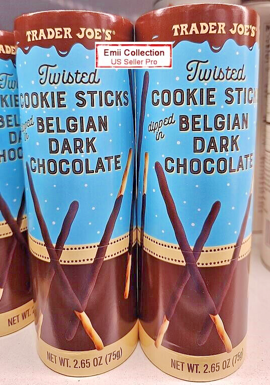 Trader Joe's Twisted Cookie Sticks Dipped in Belgian Dark