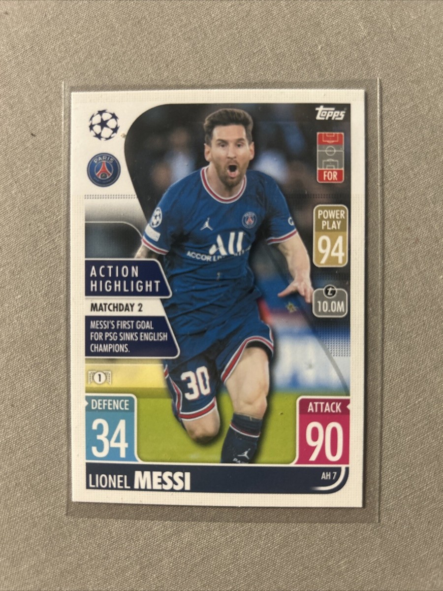 Lionel Messi 2021-22 Topps Match Attax UCL Action Highlight