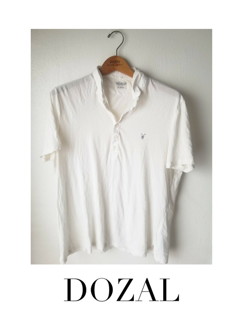 mens all saints long sleeve polo
