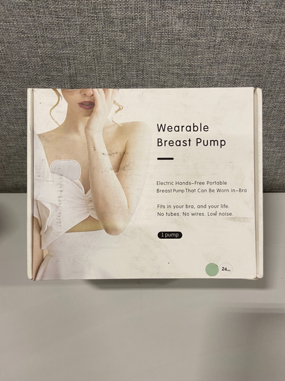 24mm Hands-Free Electric Wearable Breast Pump Fits in Bra Portable Convenient-image