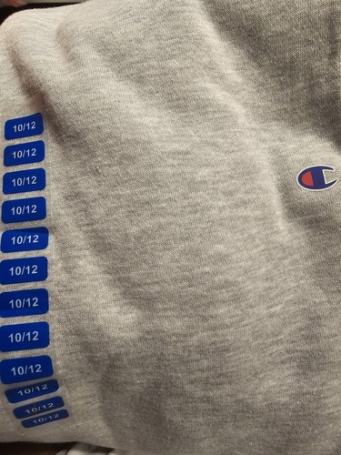 "Pantaloni della tuta Champion bambini grandi cotone ragazzi jogger script logo maglia corda da disegno 25" - Foto 5 di 5