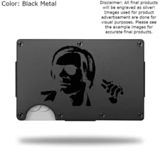 Custom GEORGE JONES Laser Engraved Wallet - Pick A Wallet Color