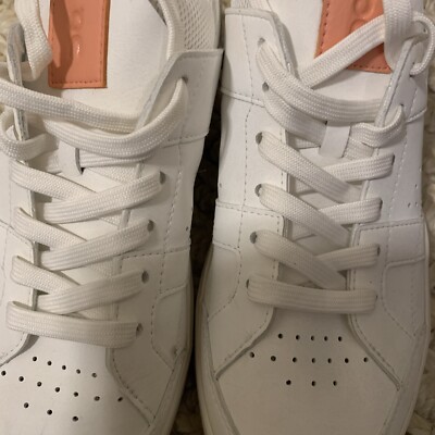 The Roger Clubhouse  White/pink Women 8.5 New Without Box