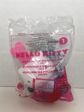 Hello Kitty #1 Sealed McDonald Happy Meal Toy Ruler Holder 2015 New