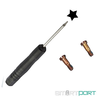 2x FÜR iPHONE 6S 6S+ PLUS PENTALOBE TORX SCHRAUBEN SET ROSEGOLD+SCHRAUBENZIEHER