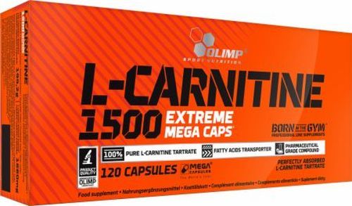 L-Carnitine 1500 Extreme Mega Caps Olimp (120 Stk.;13,55EUR/100g) + Gutschein - Photo 1/1