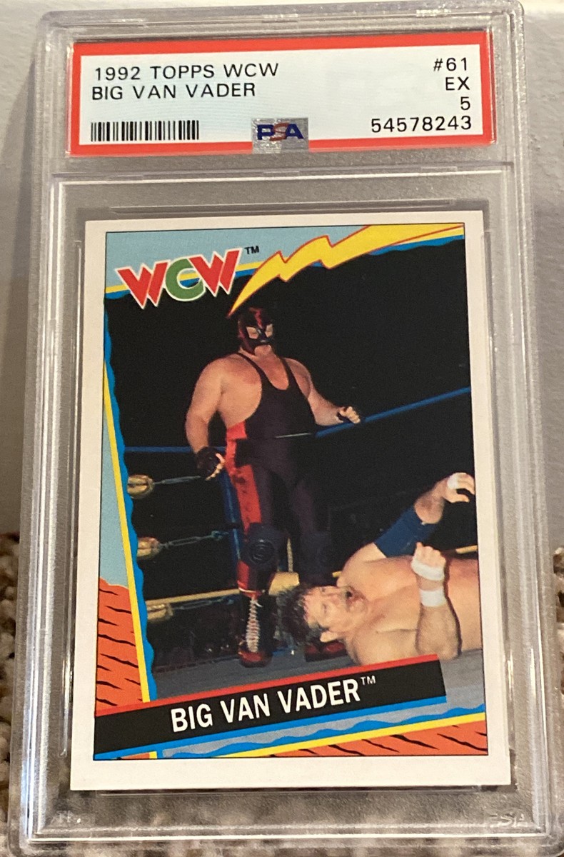 スポーツ BIG VAN VADER Big Van Vader 1992 Topps #61 Psa 5 Pop 3 WWF WWE NJPW WCW