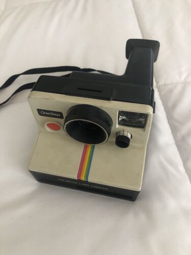 Vintage Polaroid One Step SX-70 Instant Film Land Camera Rainbow Stripe