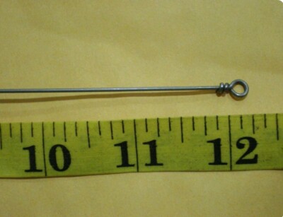 25 pcs .051 Looped SS wire shafts 12'' Muskie Pike lure making spinner wire