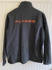 NHL Philadelphia Flyers Men s Black Softshell Jacket Medium M Embroidered