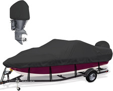Boat Cover 20-22Ft, Waterproof Bass Boat Cover 20 21 22 Foot,600D Canvas Heavy D