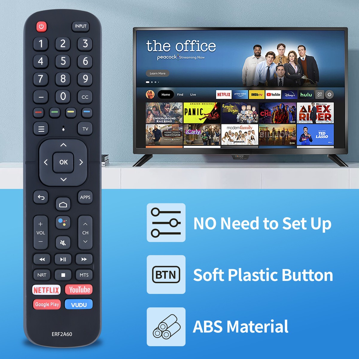 Telecomando di ricambio compatibile con TV smart Samsung con voce