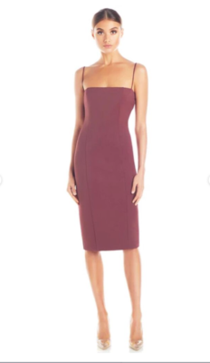 misha sophie midi dress Misha Collection Sophie Bustier Pencil Midi Dress In Ivory Off White Size  US 6