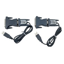  2x Pcs StarTech USB to Serial Adapter - 3 ft / 1m - DB9 to DB25 Pin Adapter
