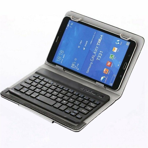 For Universal 9.7" 10" 10.1" Tablet Leather Case Bluetooth Keyboard Stand Cover - Picture 15 of 28