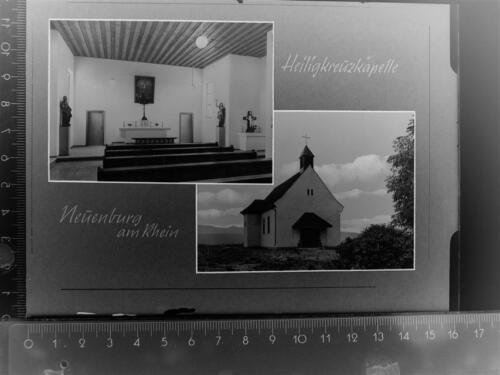 30108378 - 6729 Neuburg Heiligkreuzkapelle Germersheim LKR GLASNEGATIV - Bild 1 von 2