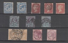 GRAN BRETAGNA ONE PENNY ROSSO e ZONA INGLESE 12 Pz USATI OCCASIONE COME IN FOTO