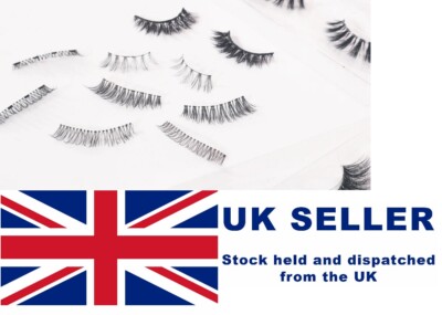 Natürliche dicke falsche falsche falsche 3D-Nerz-Wimpern handgefertigte Wimpern Make-up-Verlängerung UK