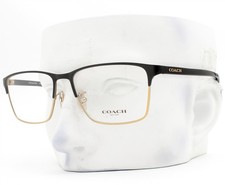 Coach Eyeglasses HC 5139 9346 Glasses Satin Black on Gold 57mm w/case