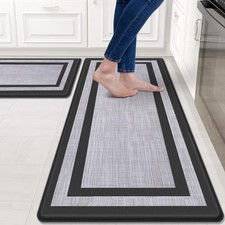 Mattitude Kitchen Mats Set of 2,Cushioned Anti-Fatigue Non-Skid Rug Sets