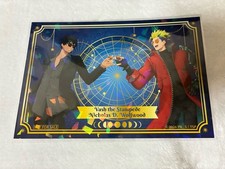Trigun Cafe Postcard Two People Holo Landscape Gold Frame