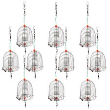  10 Pcs Carp Fishing Equipment Bait Thrower Gear Cage Display Rack